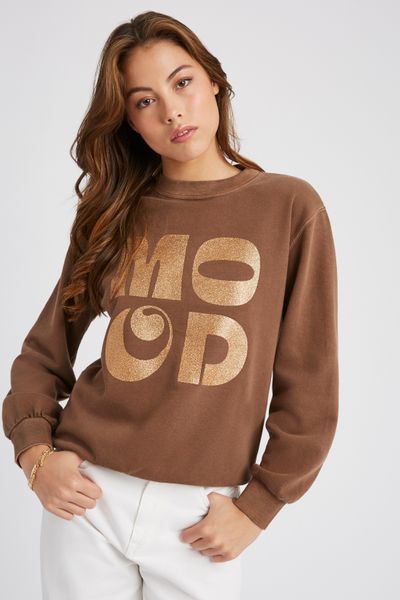 Sweat col rond paillet&eacute;