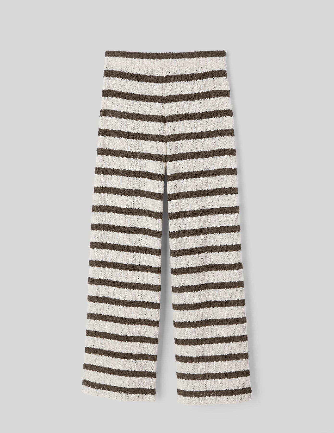 Pantalon crochet rayé