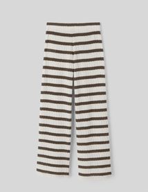 Pantalon crochet rayé