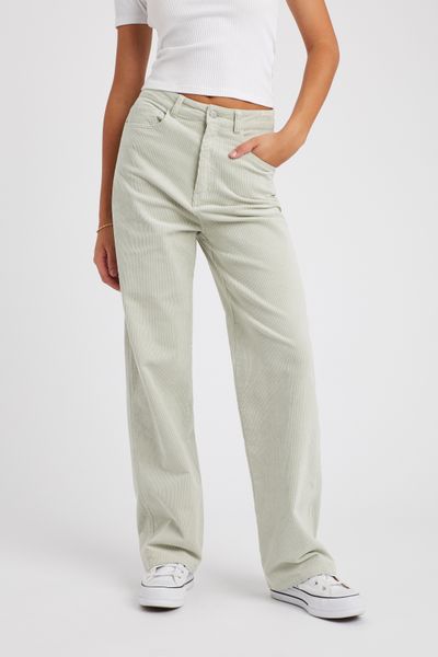 Pantalon straight velours