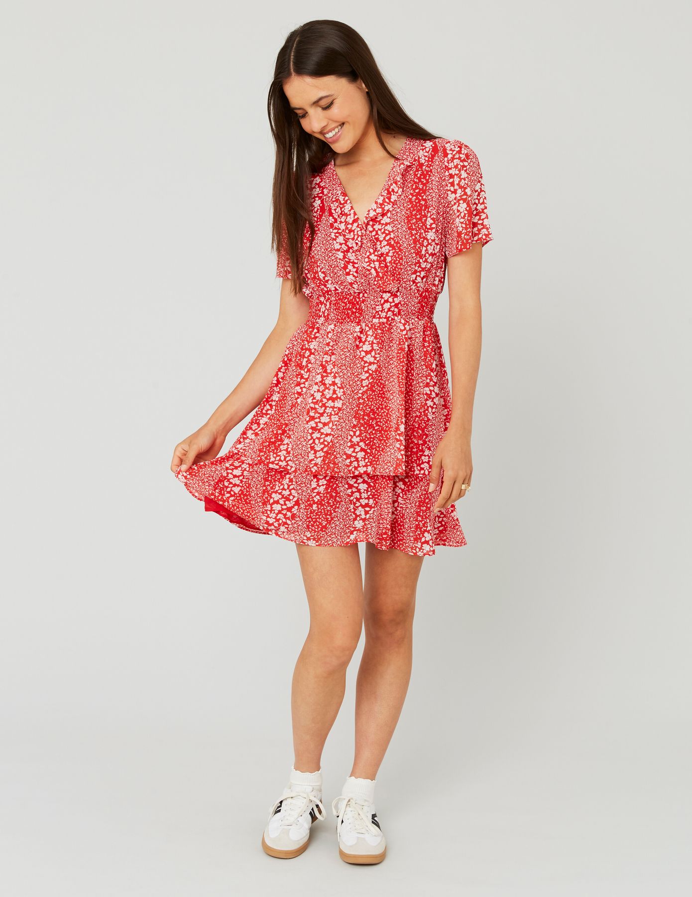 Robe courte imprimée