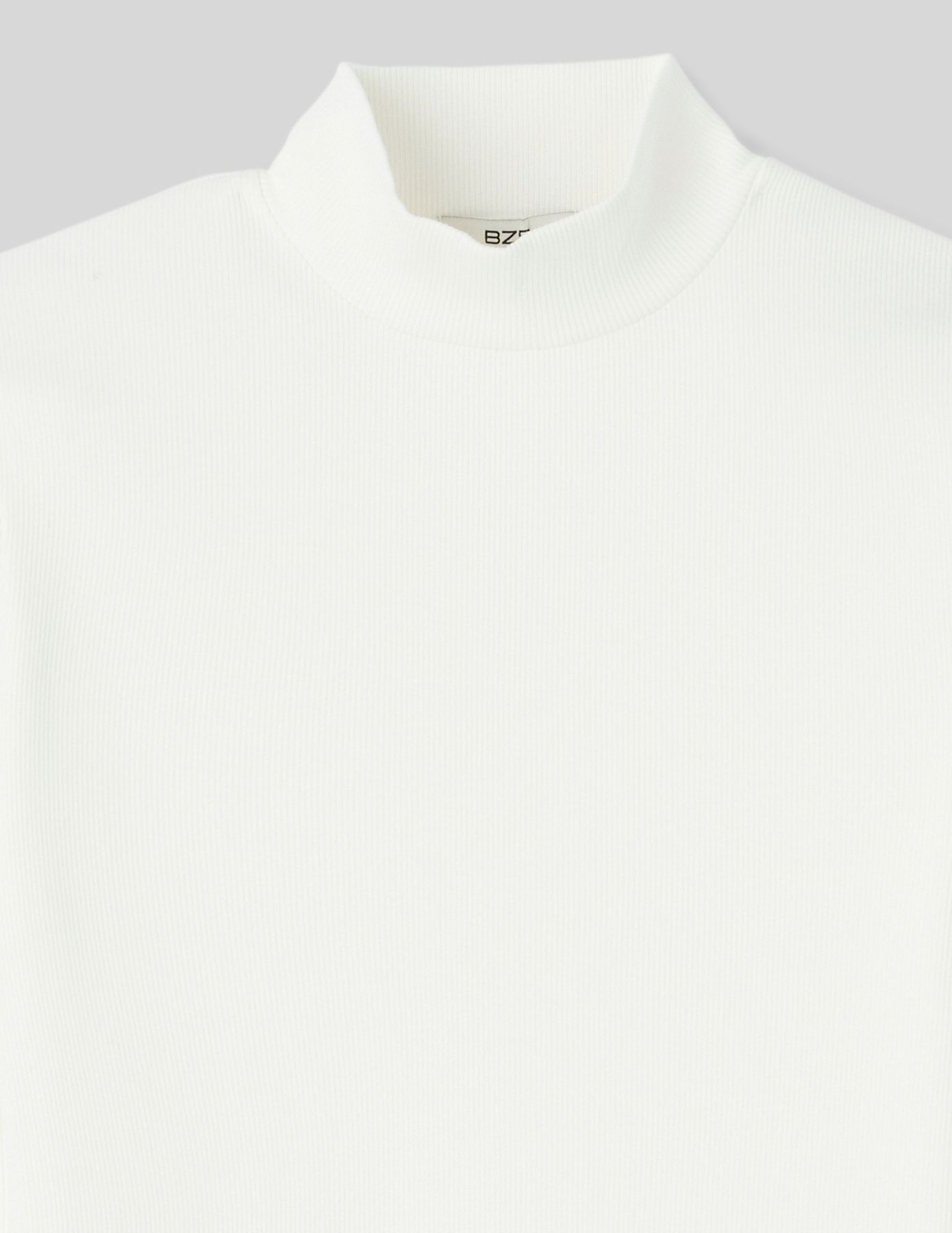 T-shirt col montant uni