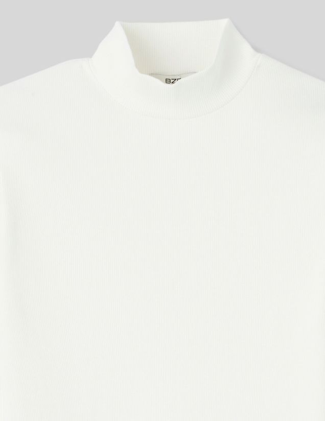T-shirt col montant uni