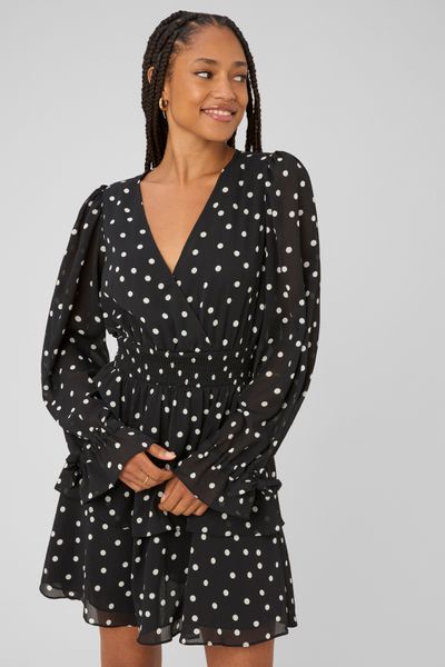 Robe courte imprim&eacute;e