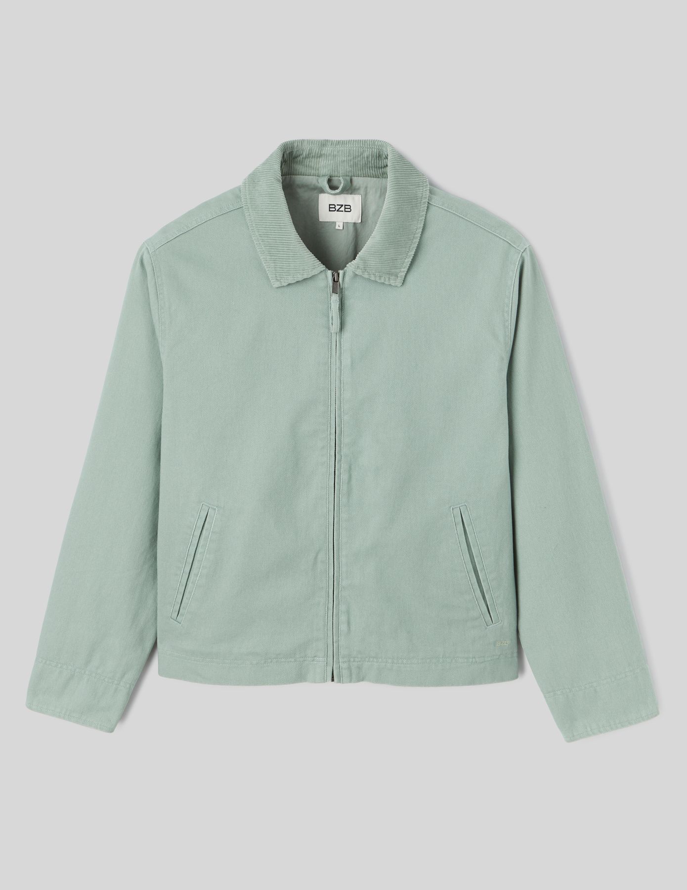 Veste zippée col velours