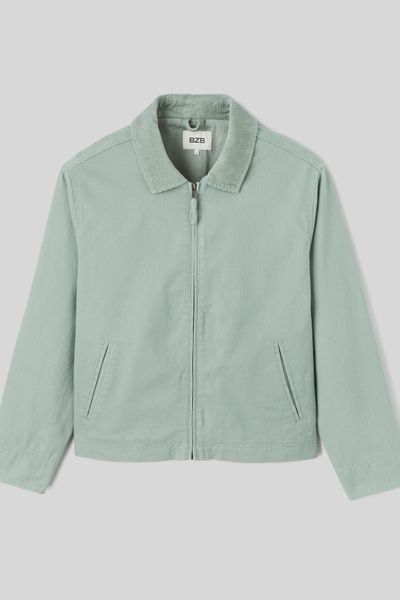 Veste zippée col velours
