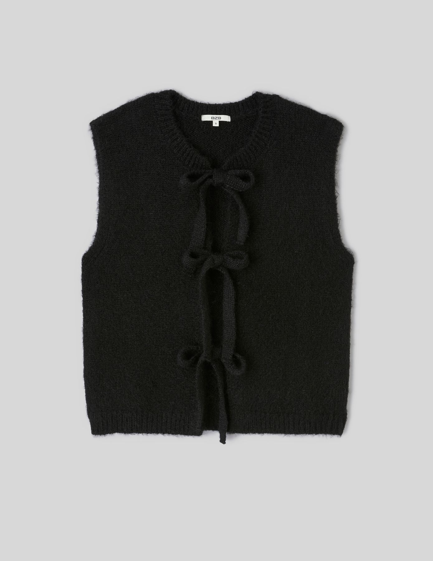 Gilet sans manches &agrave; nouer