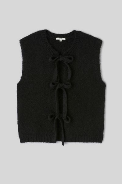 Gilet sans manches &agrave; nouer