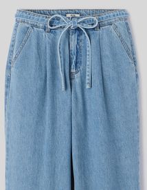 Jean wide leg &agrave; pinces