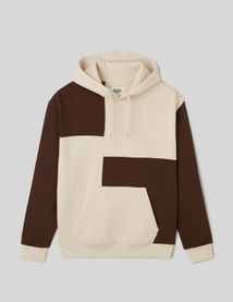 Sweat à capuche patchwork