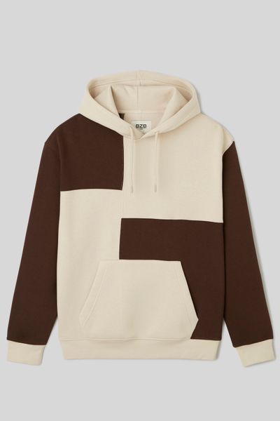 Sweat à capuche patchwork