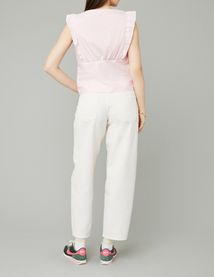 Top sans manches ray&eacute;