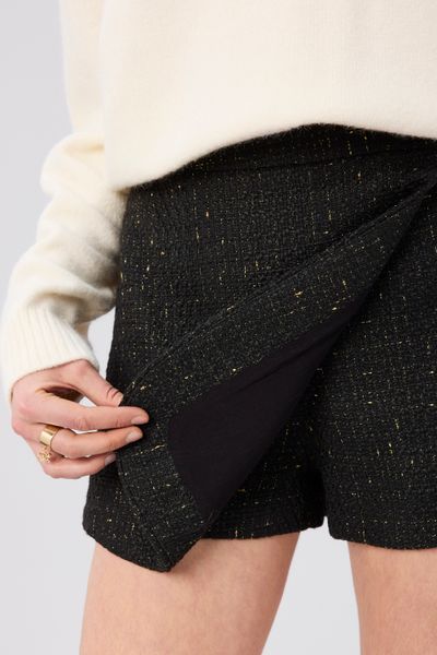 Jupe short en tweed
