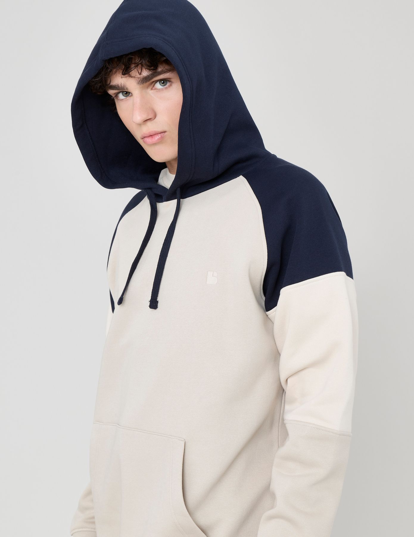 Sweat colorblock à capuche