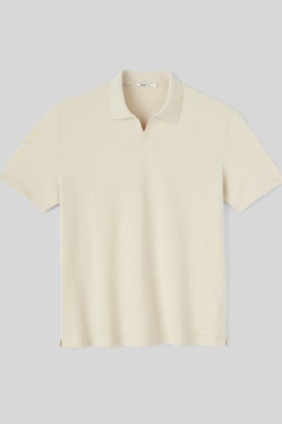 Polo matière fantaisie