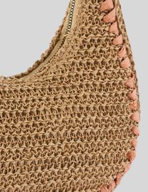 Sac demi-lune en paille