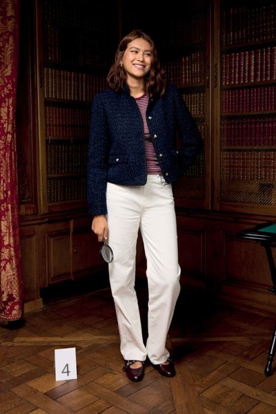 Pantalon straight velours