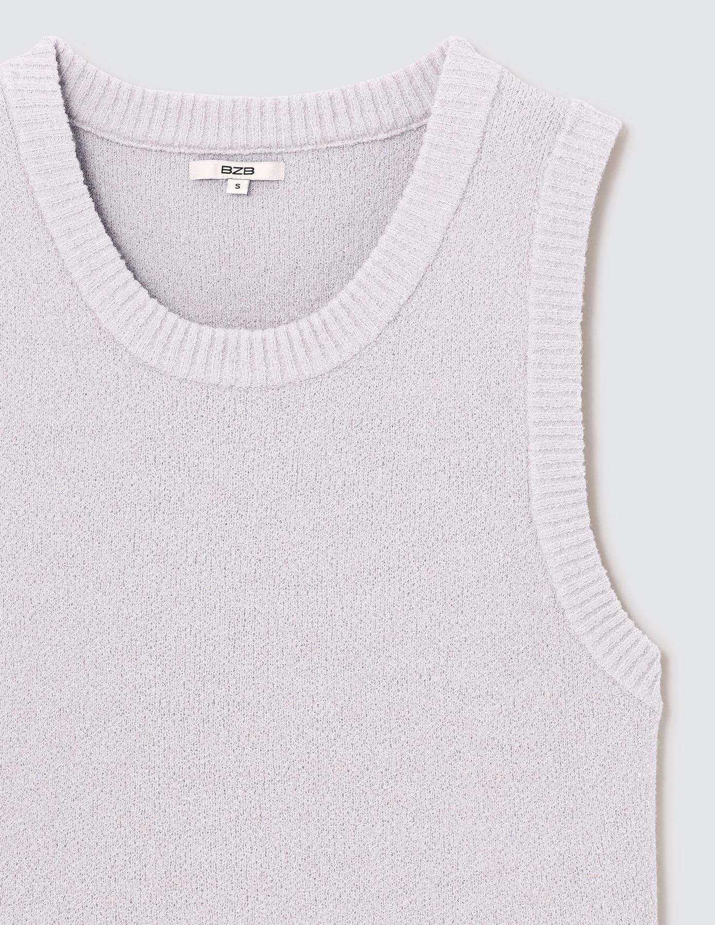 Pull sans manches uni