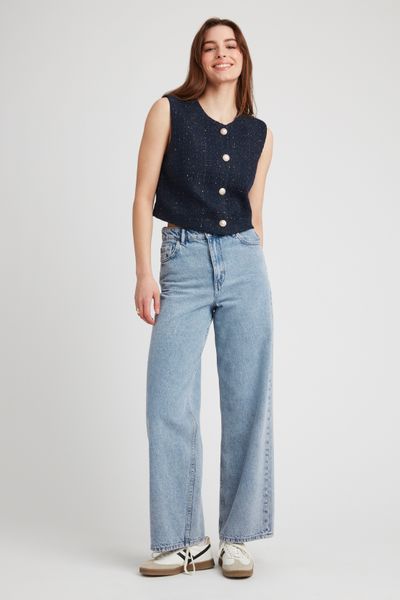 Gilet sans manches en tweed