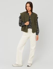 Blouse en voile imprimée