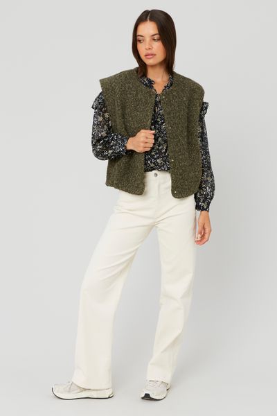 Blouse en voile imprimée