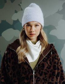 Echarpe triangle maille douce