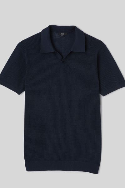Polo maille ajour&eacute;e