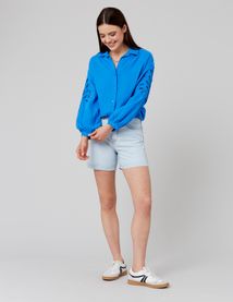 Chemise en gaze de coton unie