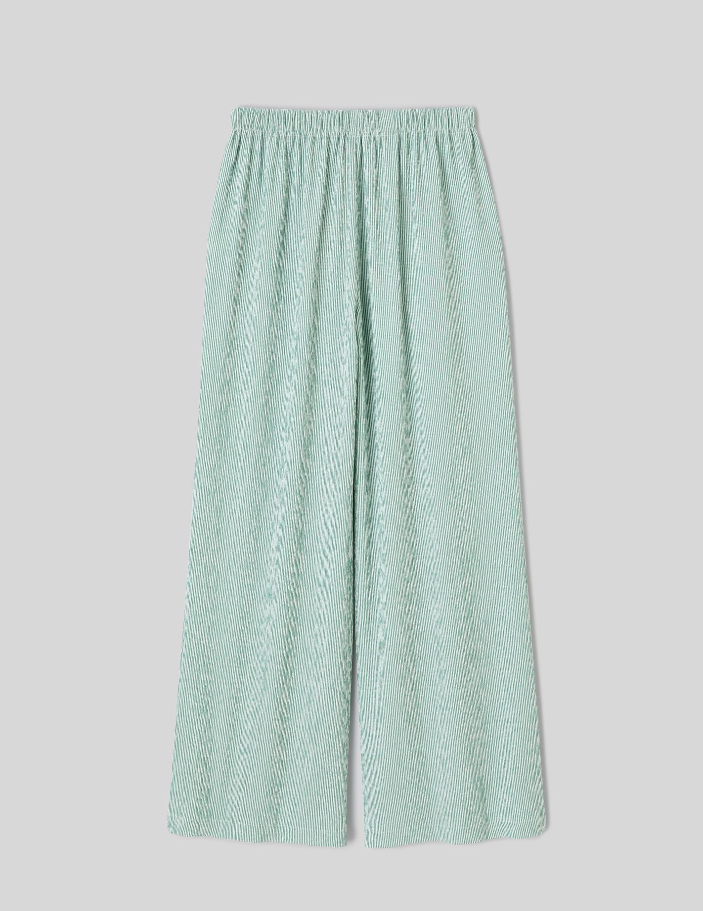 Pantalon large ray&eacute;