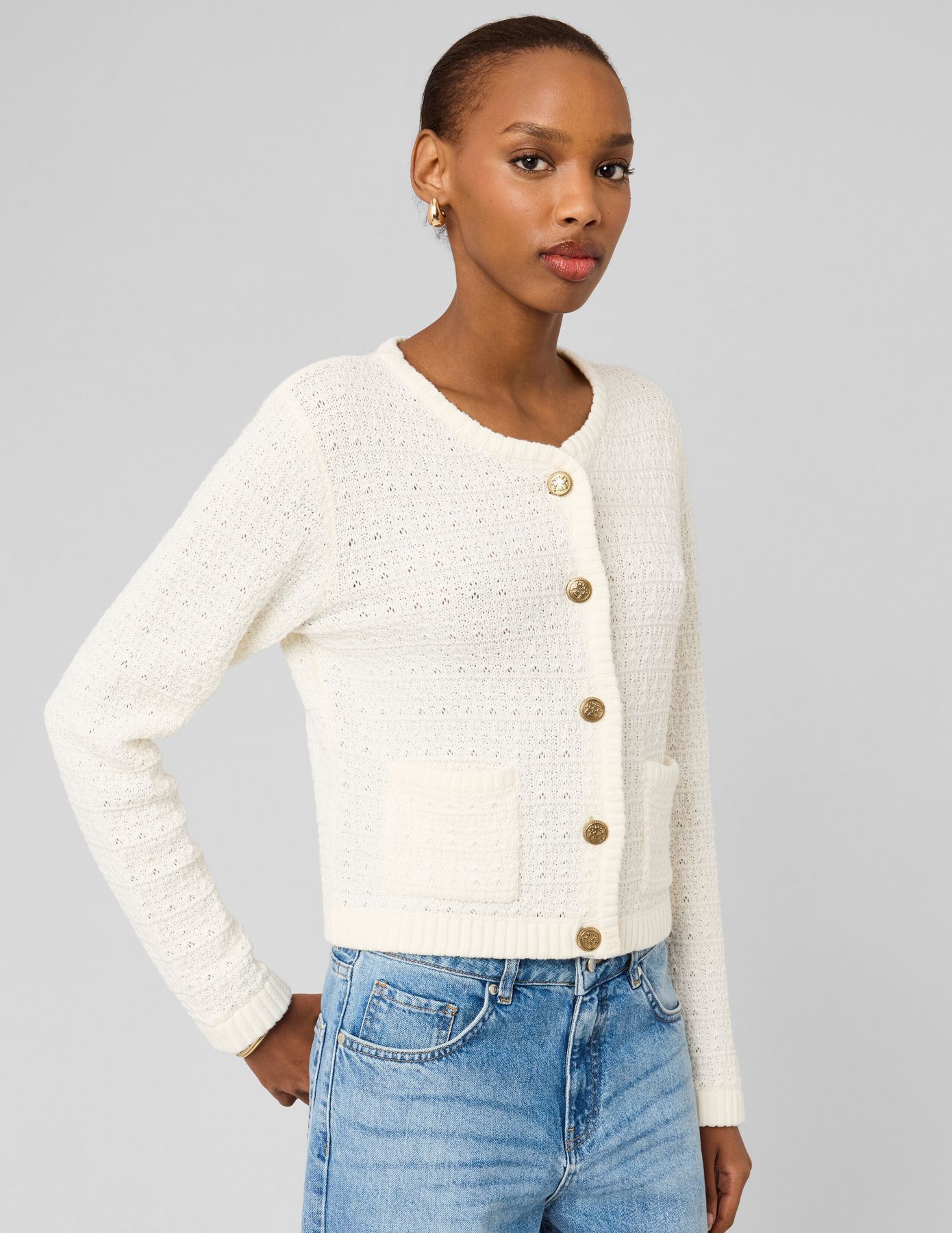 Gilet boutonn&eacute;