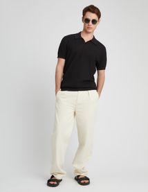 Polo maille ajourée