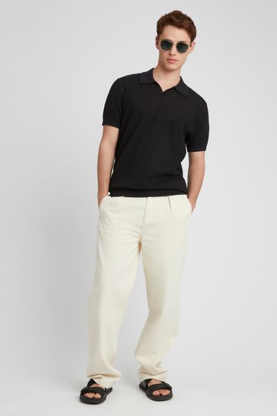 Polo maille ajourée
