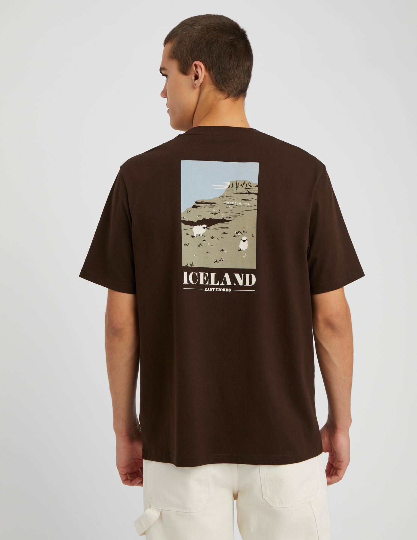 T-shirt imprim&eacute; devant dos