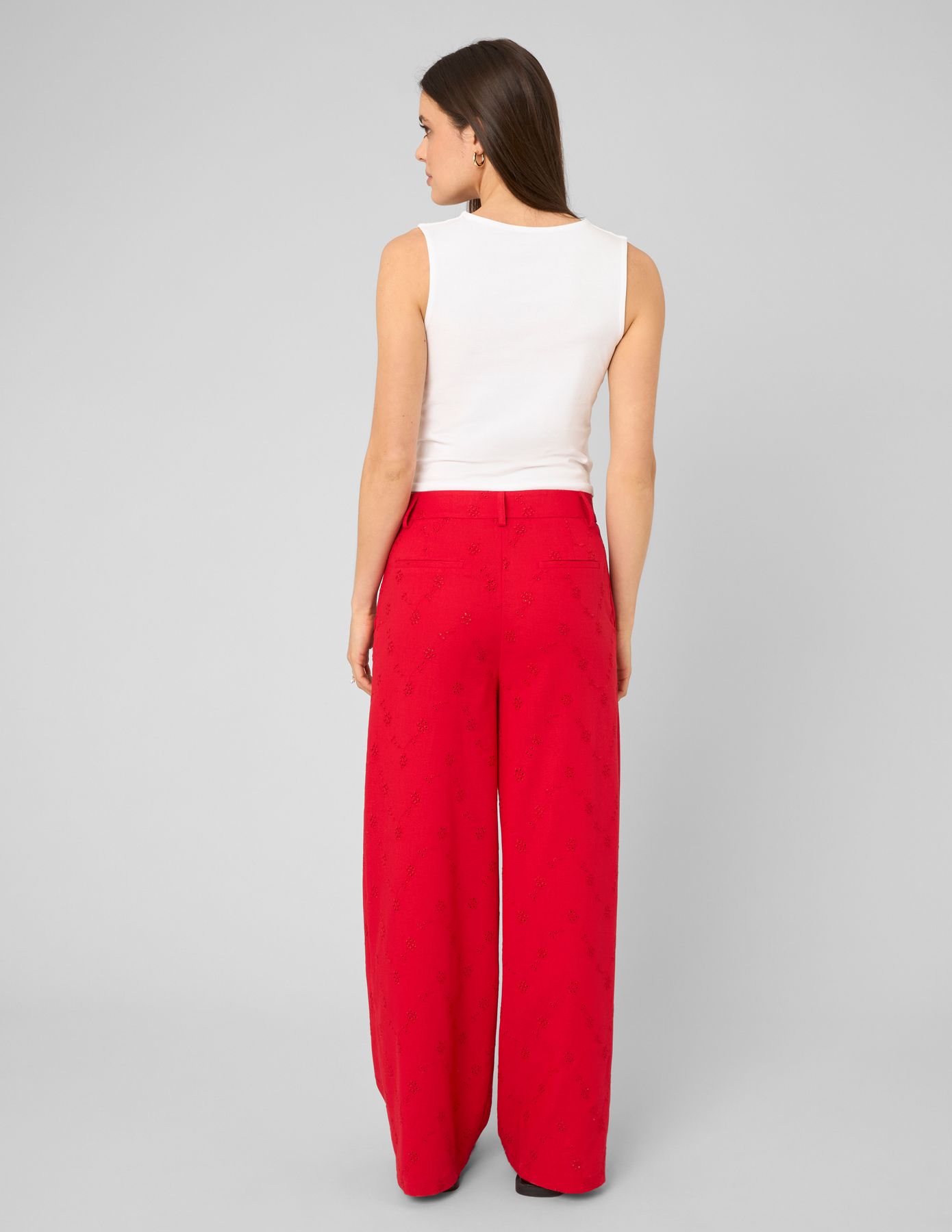 Pantalon broderie anglaise