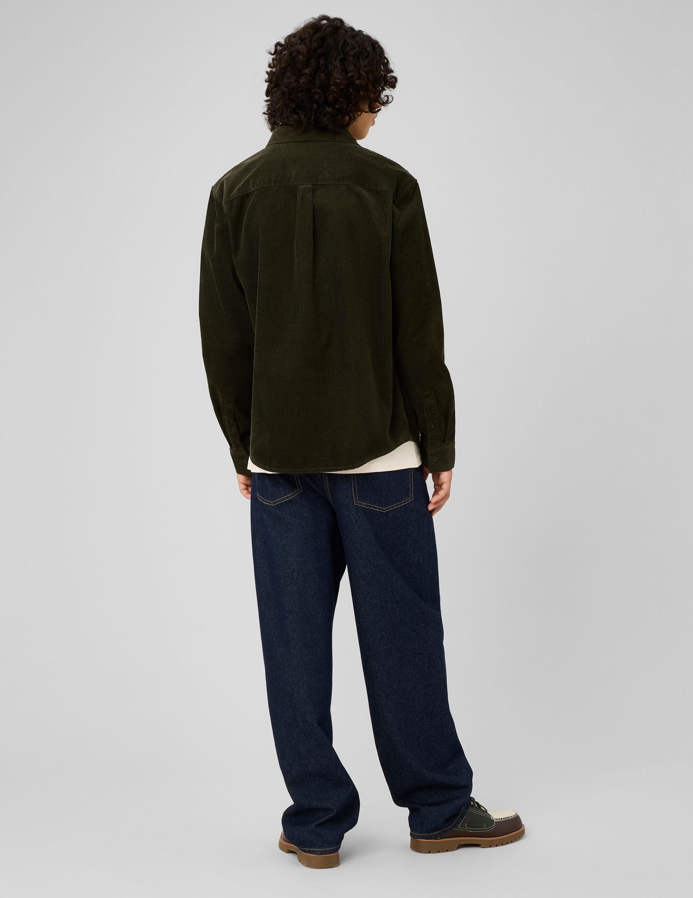 Chemise en velours c&ocirc;tel&eacute;