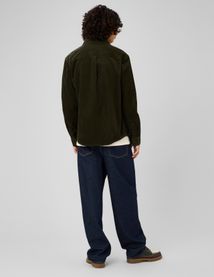 Chemise en velours c&ocirc;tel&eacute;
