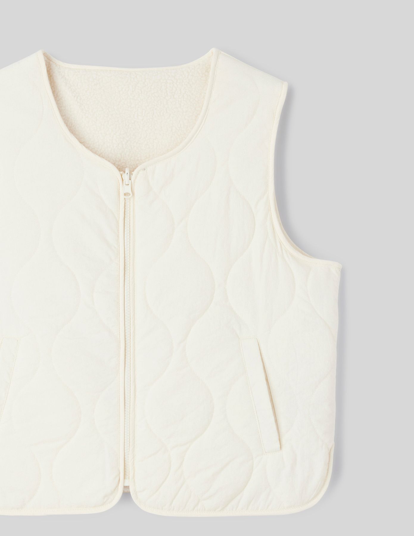 Gilet sans manches r&eacute;versible