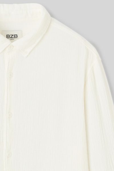 Chemise manches longues gaze de coton