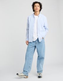 Chemise rayée droite