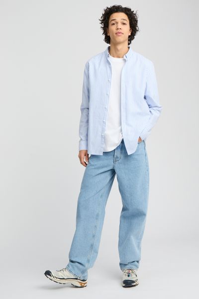 Chemise rayée droite