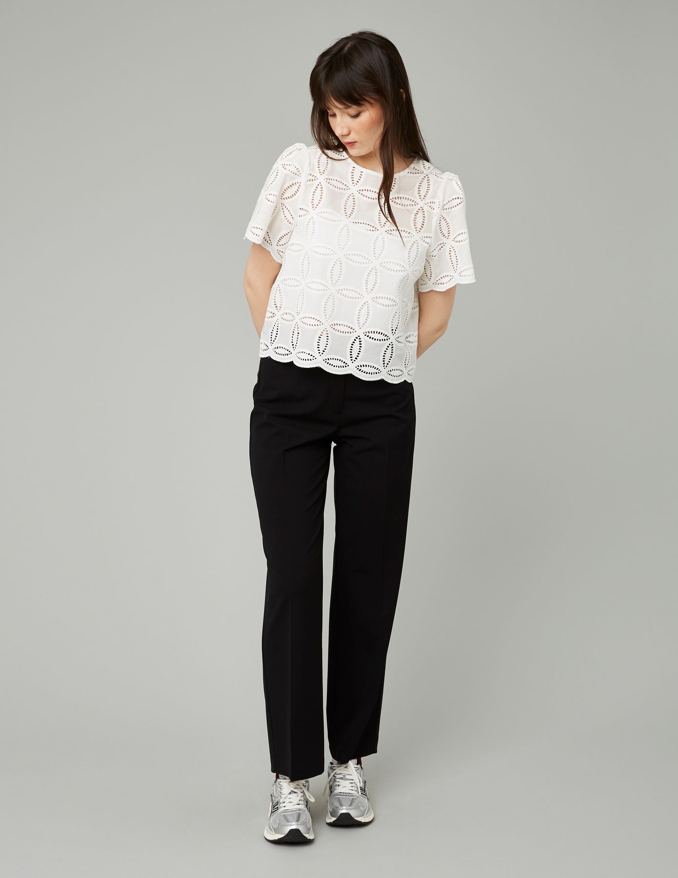 Pantalon tailleur droit