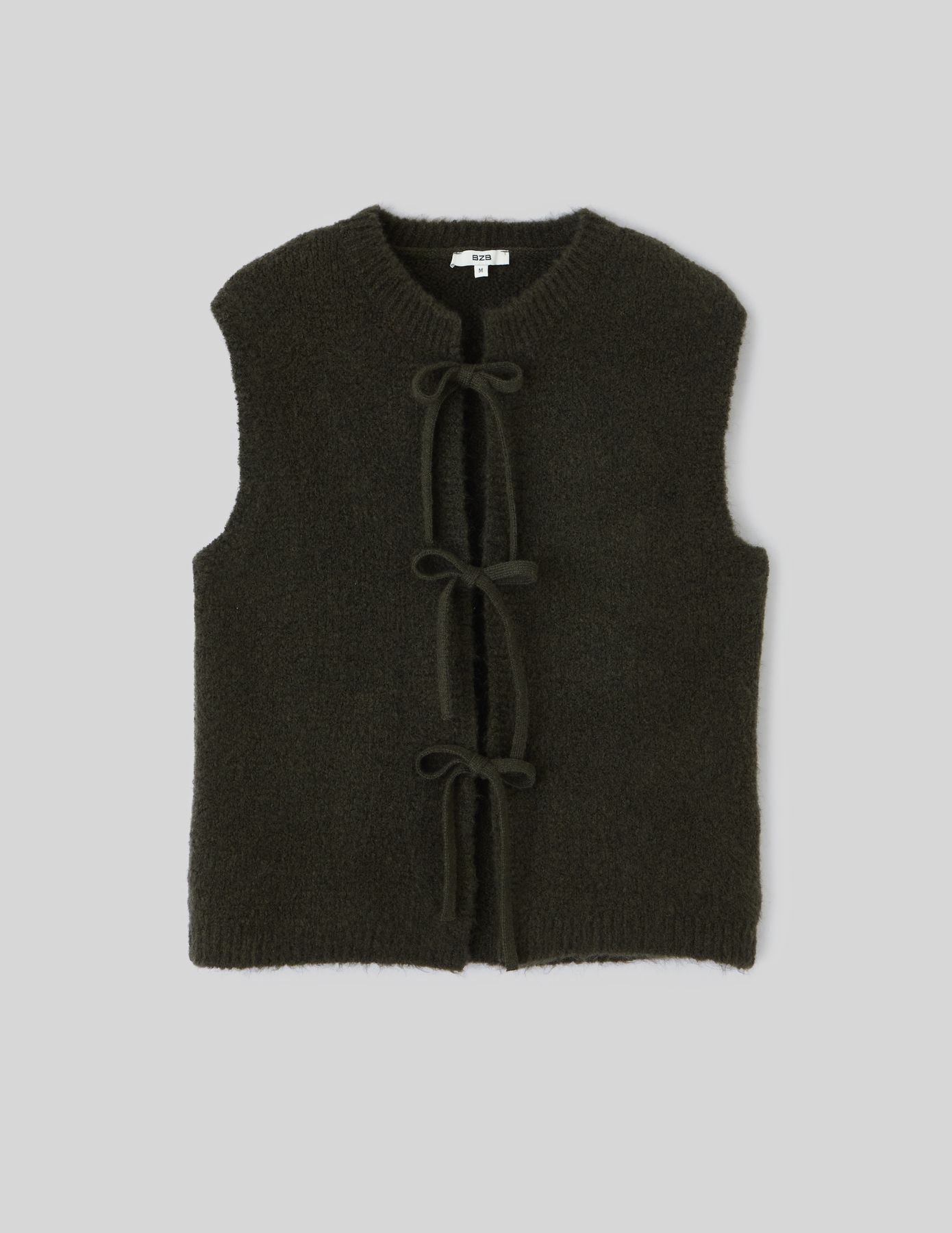 Gilet sans manche &agrave; n&oelig;uds