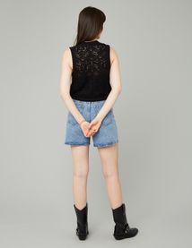 Gilet sans manches en crochet