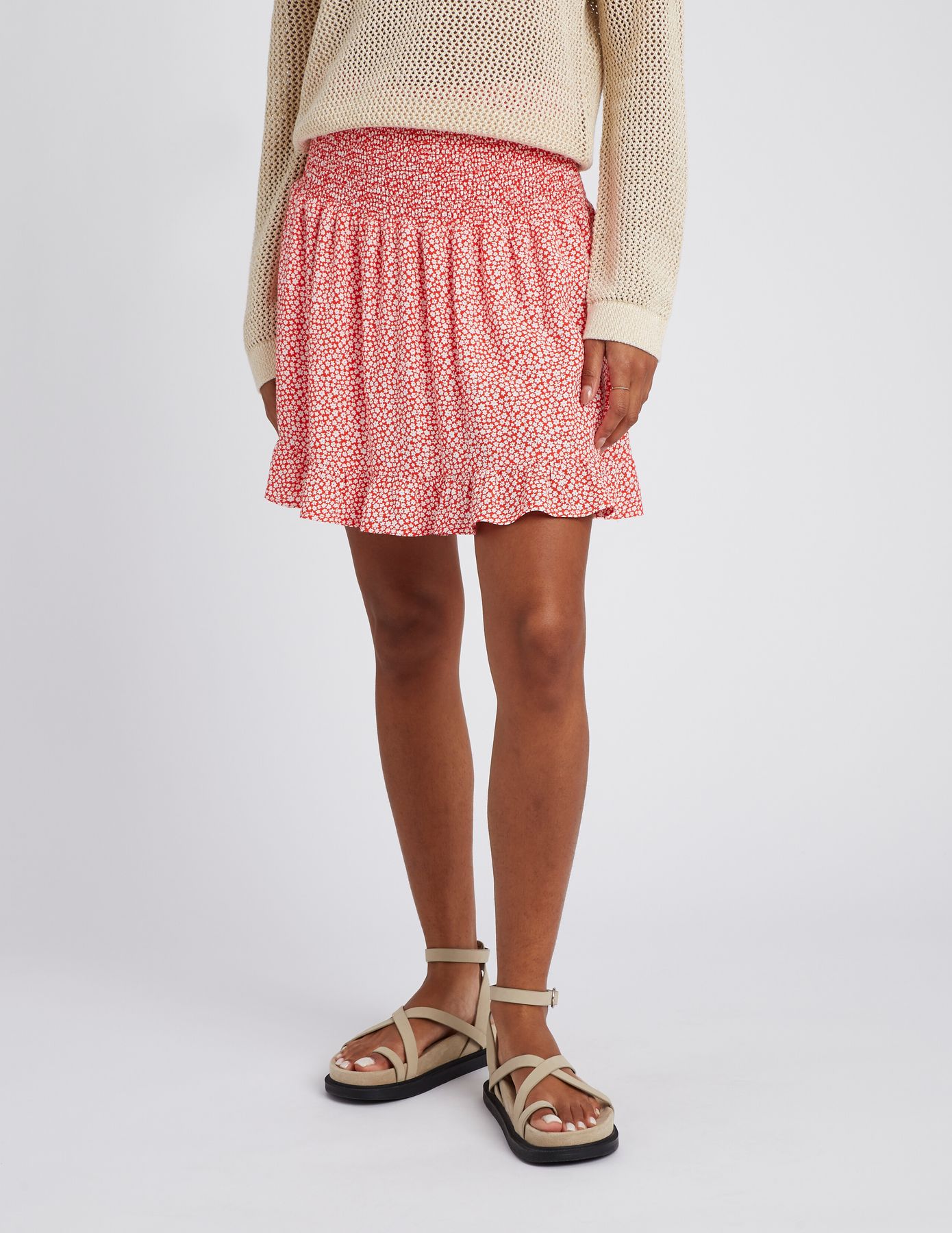 Jupe short imprimé fleurs