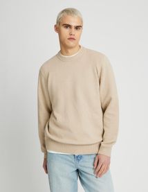 Pull matière fantaisie
