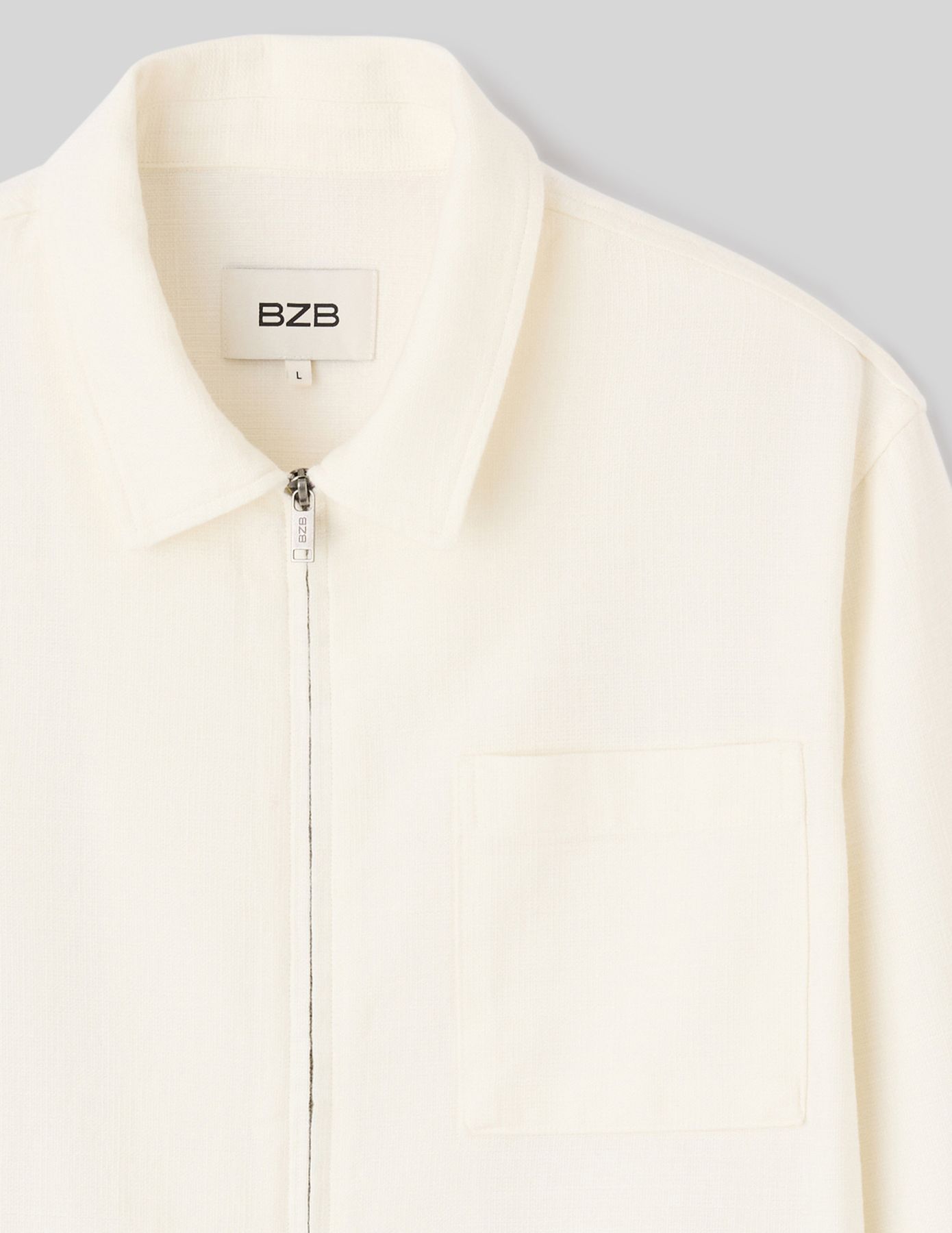 Veste zipp&eacute;e textur&eacute;e