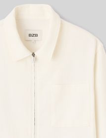 Veste zipp&eacute;e textur&eacute;e