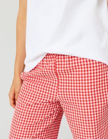 Pantalon fluide vichy