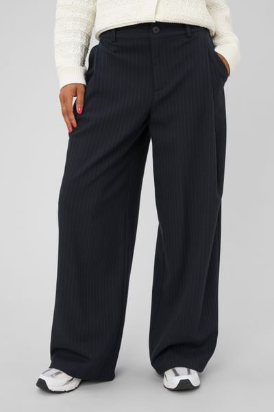 Pantalon balloon &agrave; rayures