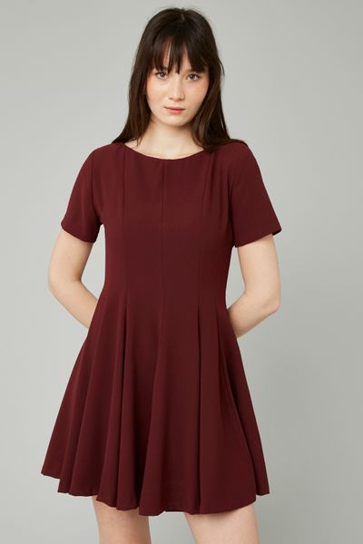 Robe courte patineuse en polyester recyclé